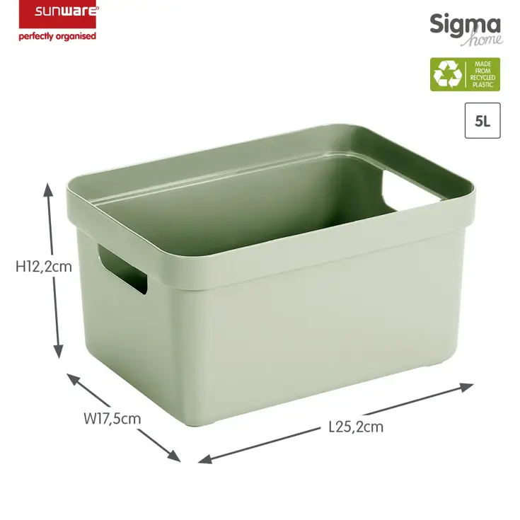 Sigma home - Opbergbox - 5L - 6-delig