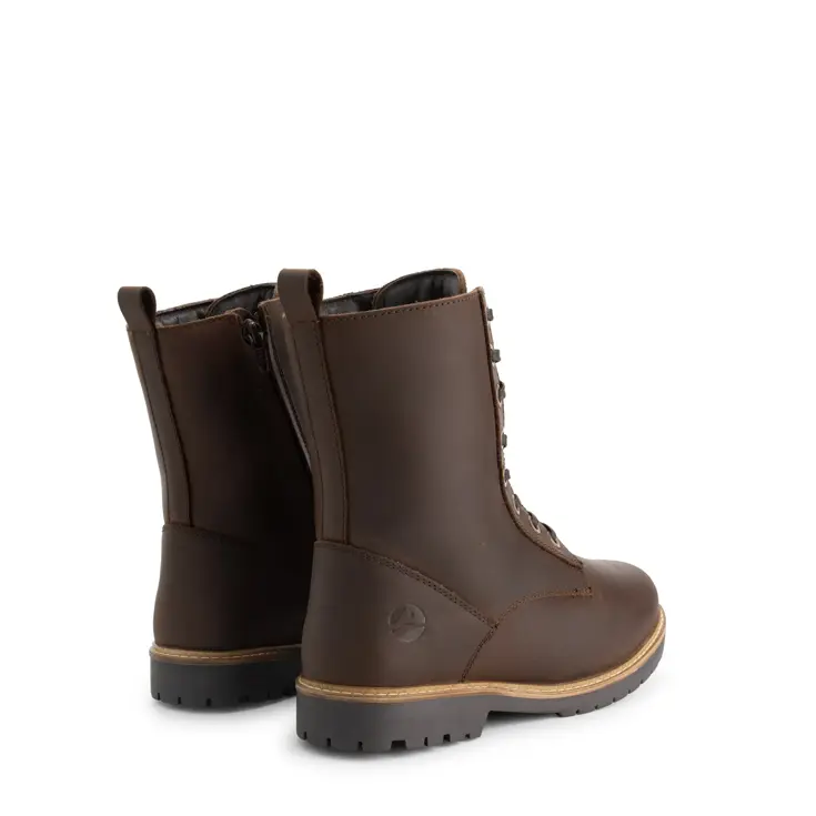 Torpsund Dames - Veterboots met rits - Wol gevoerd