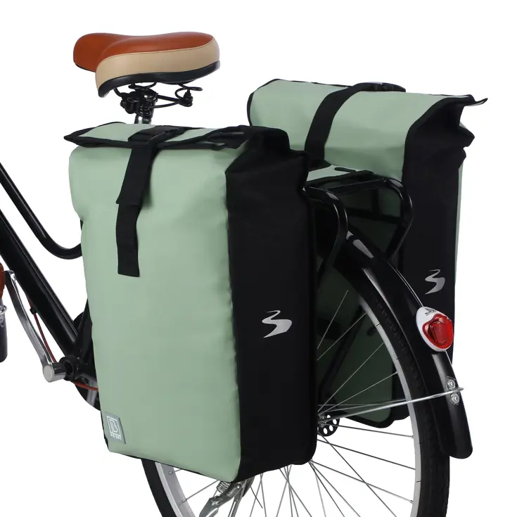 Fietstas Rolltop - Dubbel - Waterdicht