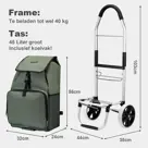 Packaway trolley met koelvak - 45L