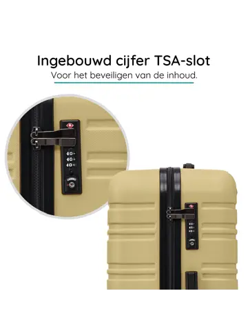 Reiskoffer S ABS 39L met TSA-slot en 360° wielen