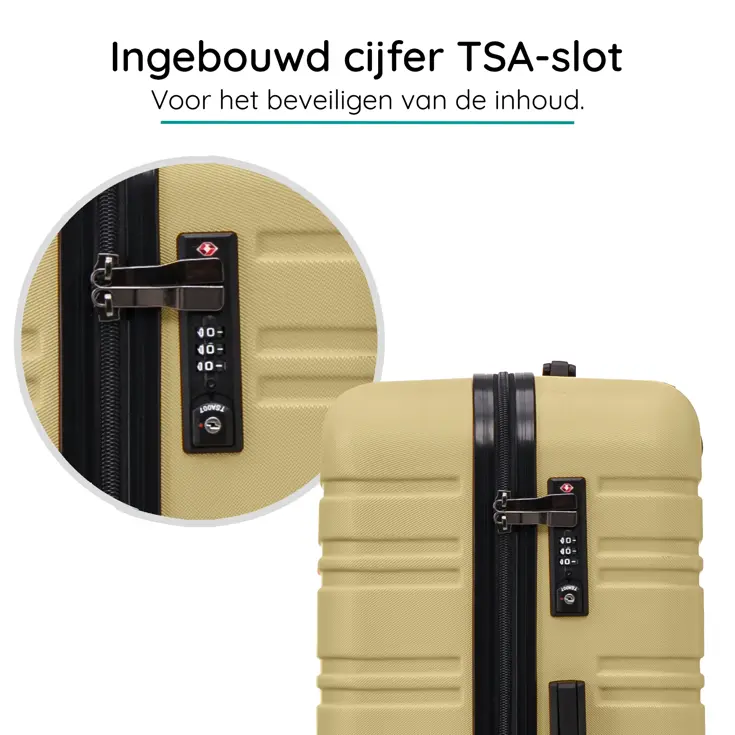 Reiskoffer XS ABS 29L met TSA-slot en 360° wielen