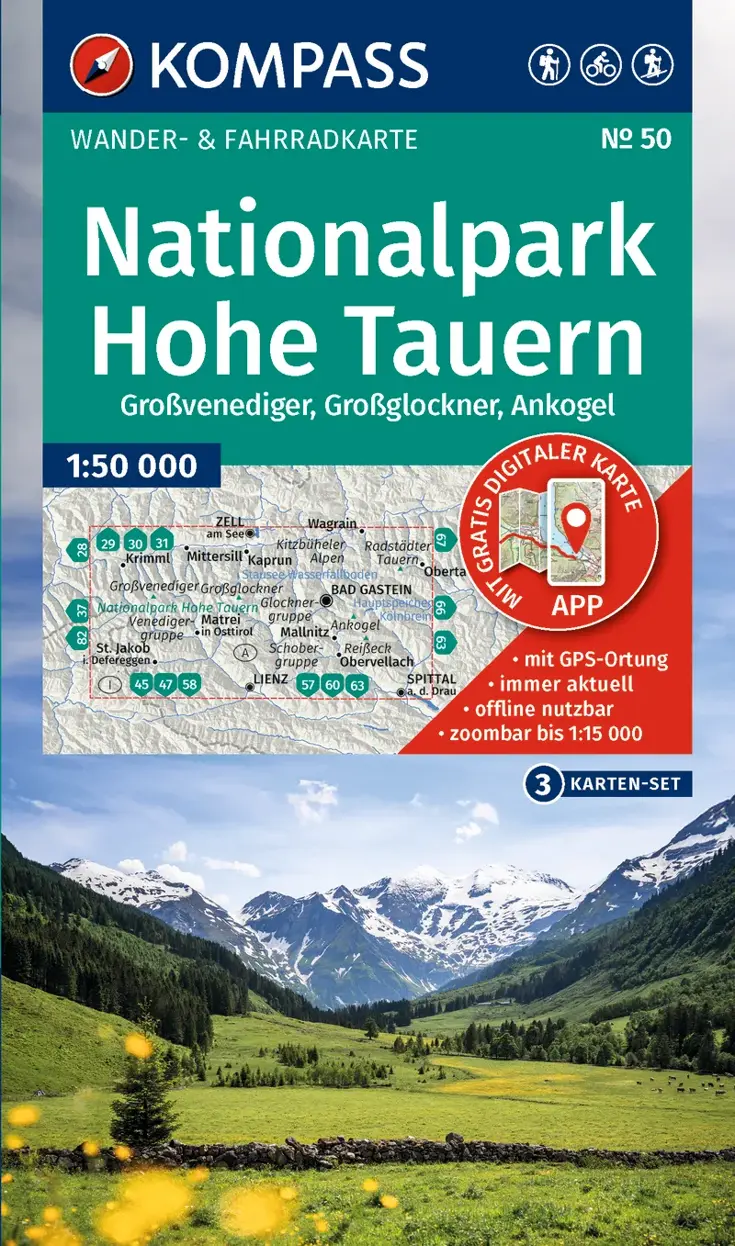 Wandelkaart WK50 NP Hohe Tauern