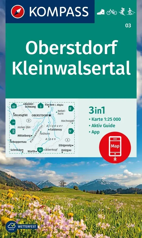 Wandelkaart WK03 Oberstdorf
