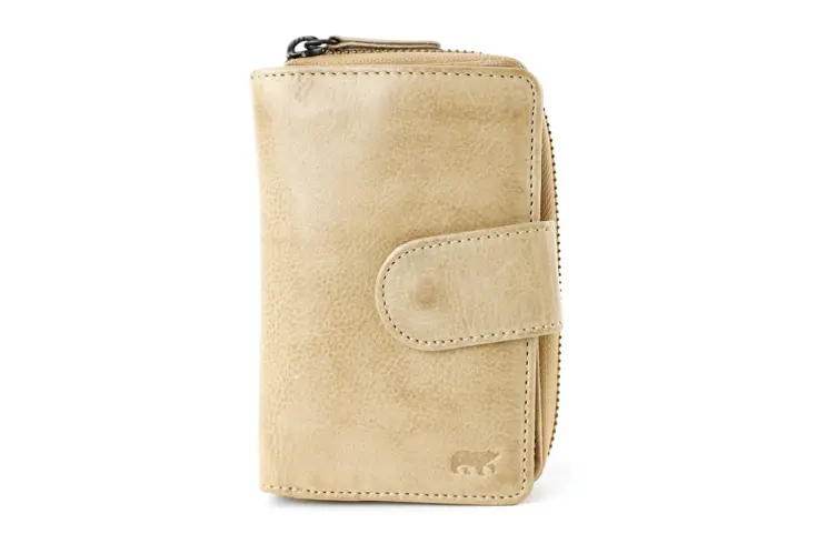 Loet - Ritsportemonnee - Leer - 6 pasjes