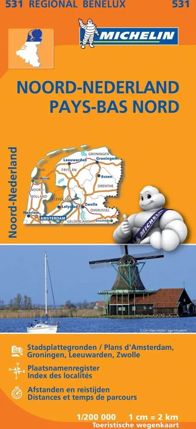 Kaart Regional 531 Nederland Noord