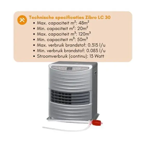 Petroleumkachel - LC30 - 3000W - 120m³