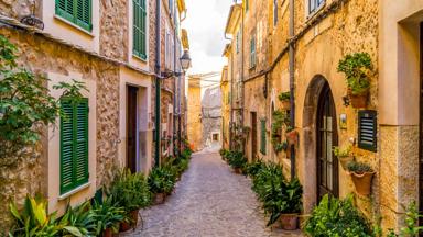 spanje_mallorca_balearen_palma-de-mallorca_centrum_historisch_straat_huis_plant_luik_houten-luik_zon_getty