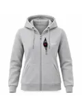 Infrarood Verwarmde Zipper Hoodie – Dames  Grijs