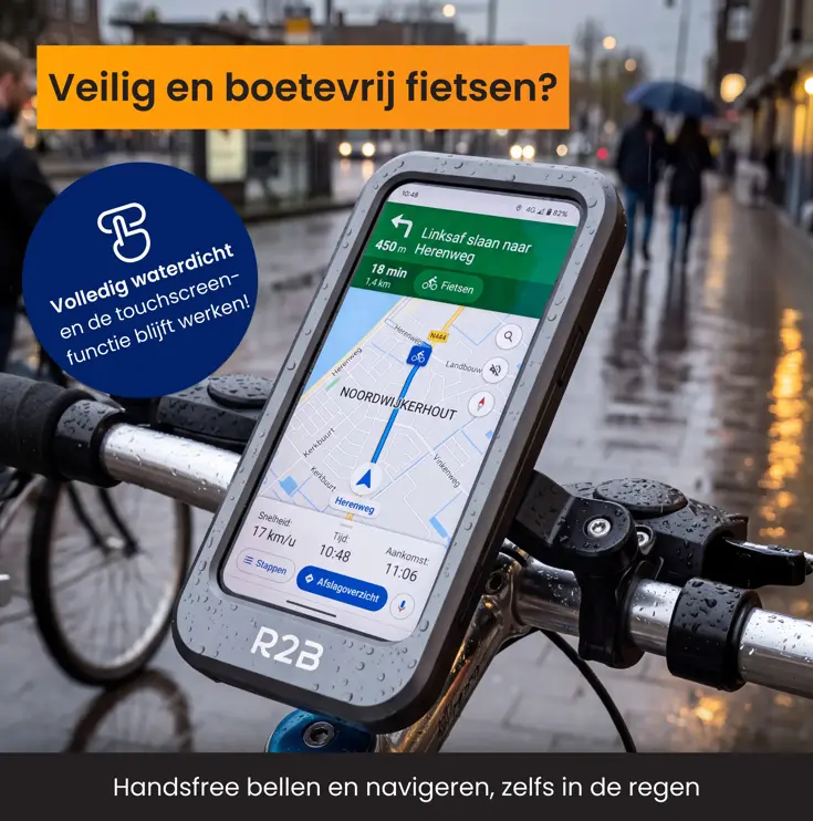 Telefoonhouder Fiets Waterdicht
