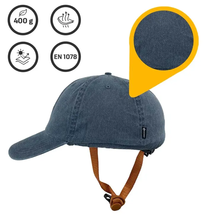 Vizorz SwitchCap fietshelm - Blue cap