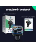 FM Transmitter - BT 5.3 - USB-C 22,5W
