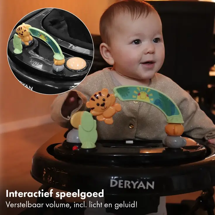Luxe 2-in-1 Loopstoel - Inklapbaar - Met speelset