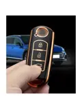 TPU Sleutelhoesje voor Mazda goud A3