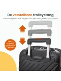 Handbagage Koffer - 53x35x23cm - 38 Liter