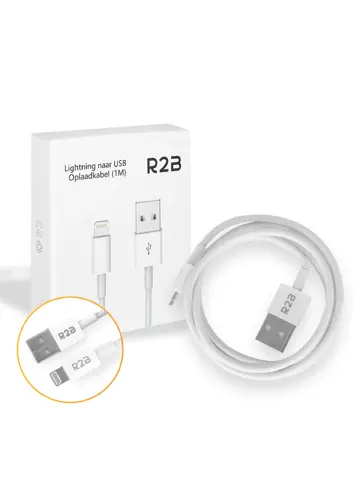 USB-A naar Lightning Kabel - 1 Meter