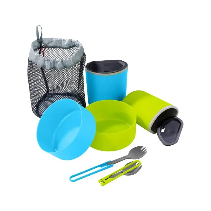 Compacte 2-Persoons Eetset voor Kamperen