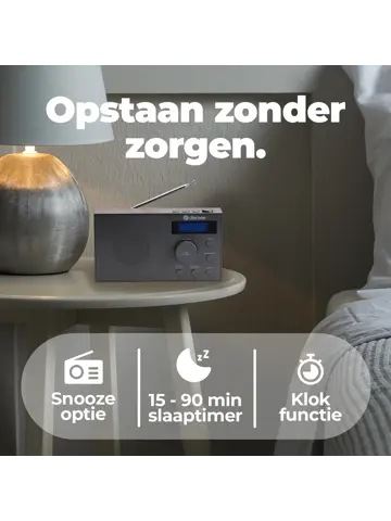DAB51B DAB+/FM Radio Wekkerfunctie