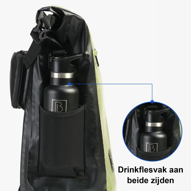 3-in-1 rolltop fietstassen 40-52L