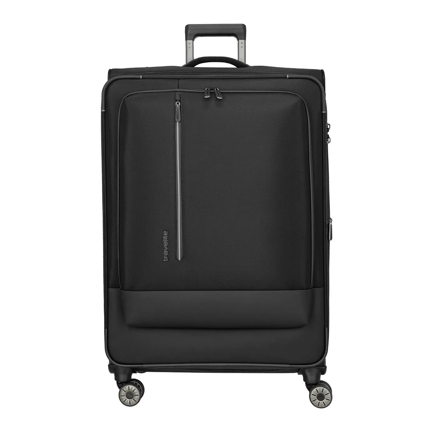 Travelite  Crosslite 4W Trolley XL black Zwart  Zwart main product image