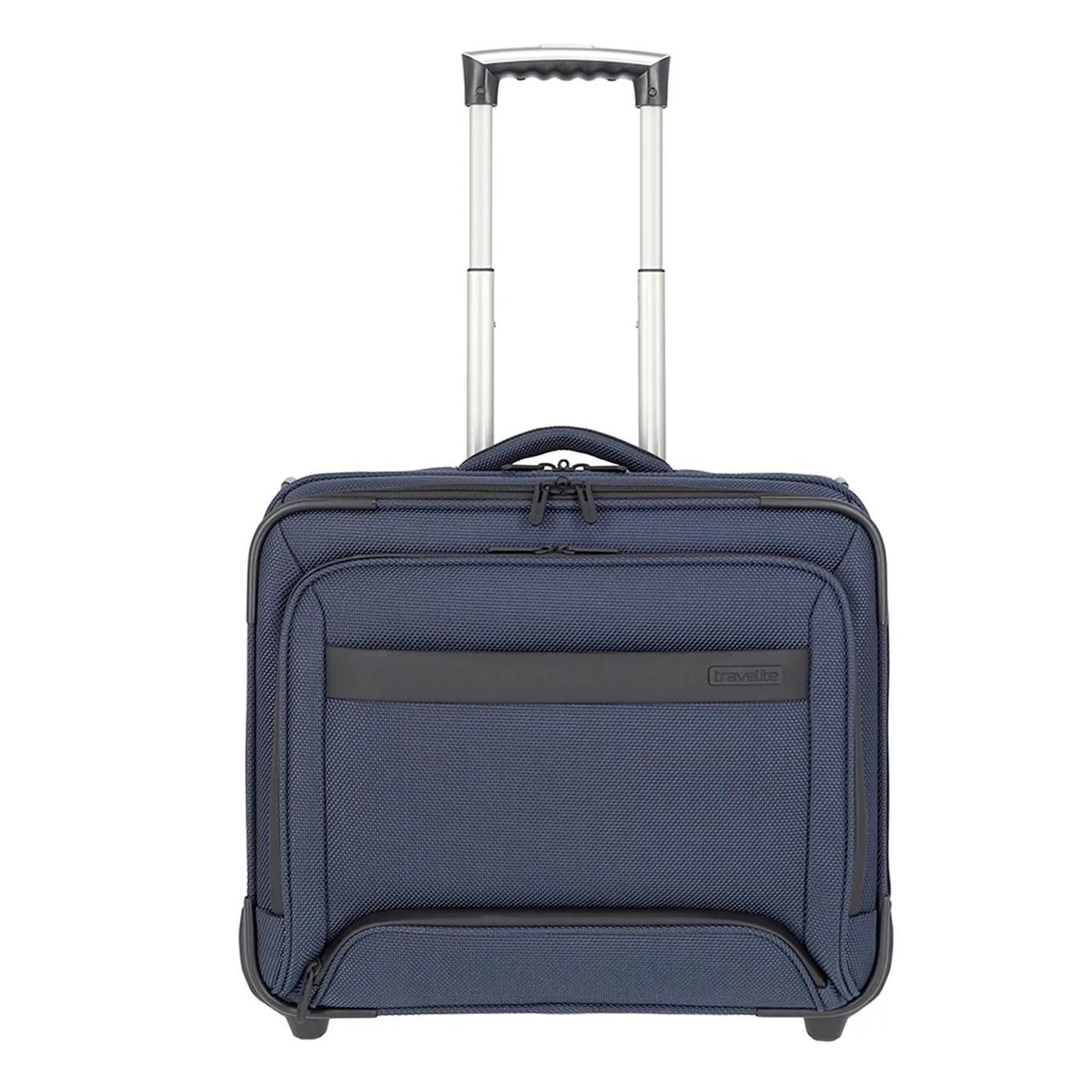 Travelite  2 wheel business trolley navy Blauw  Blauw main product image