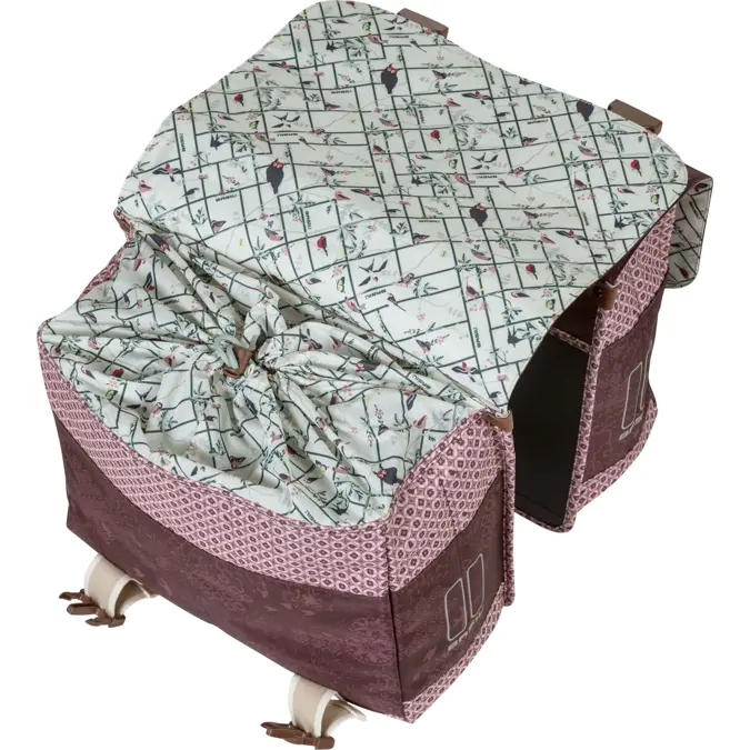 Basil fietstas dubbel Boheme fig red 35L