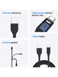 Connect C710 - USB-C naar USB-A Kabel - 12W 1M