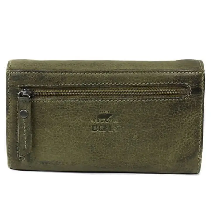 Sweety - XL portemonnee - Leer - Drukknoop