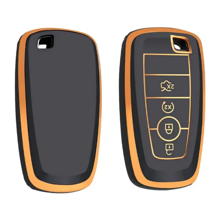 TPU Sleutelhoesje voor Ford goud B4