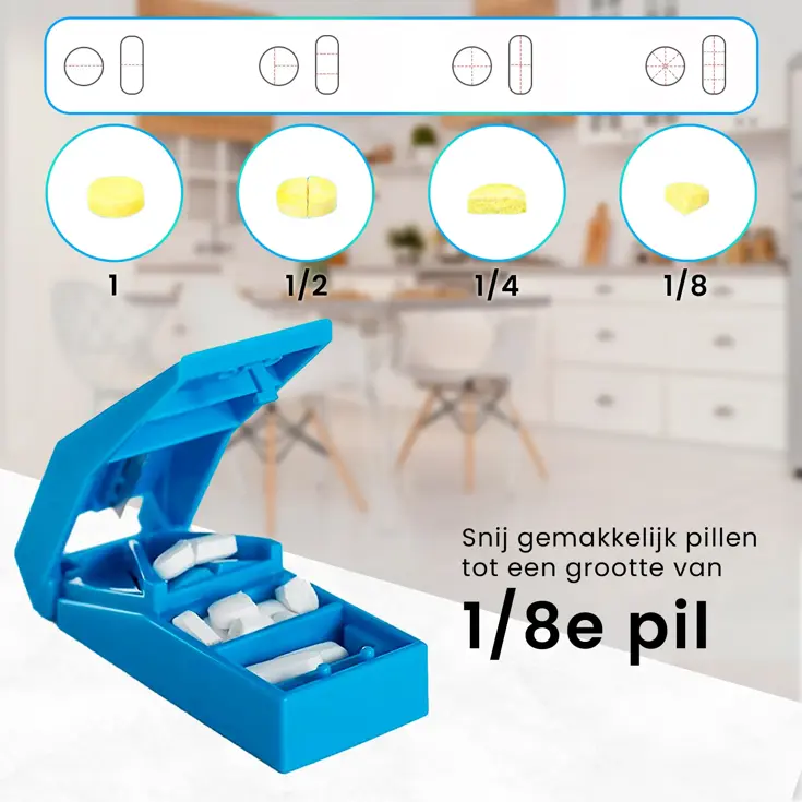 Pillensnijder – Blauw