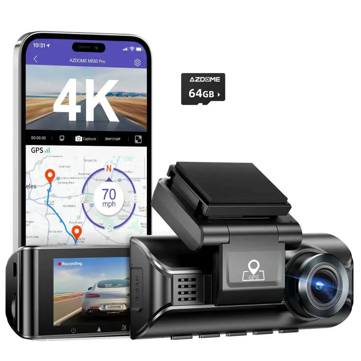 M770 Pro 1CH 4K Wifi GPS 64gb dashcam