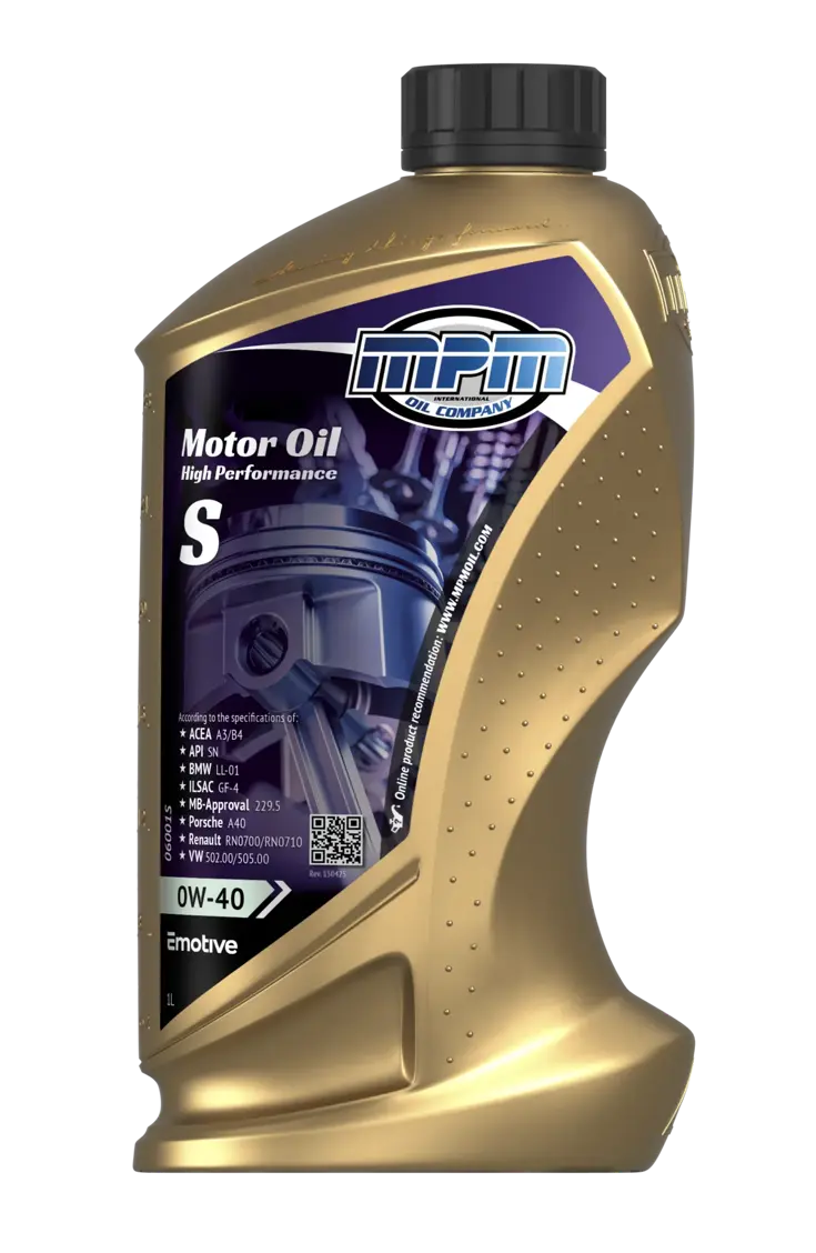 motorolie 0w40 s high performance street | 1