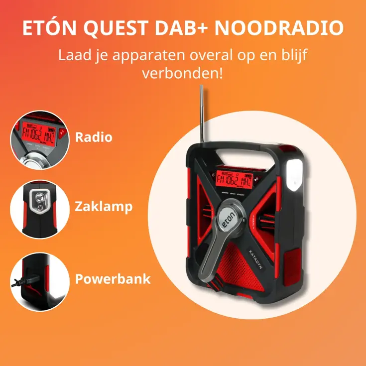 Etón Quest DAB+ noodradio