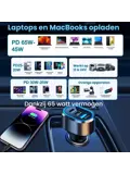 103W Autolader Snellader met 3 USB Poorten