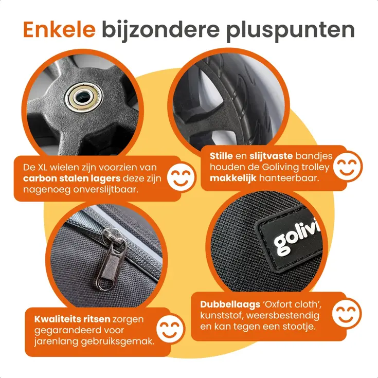 Boodschappentrolley - 50L - Opvouwbaar