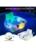Opblaasbare Solar Sofa met RGB verlichting
