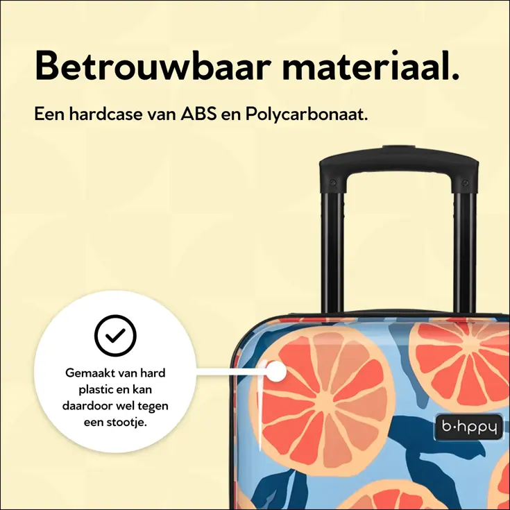 Handbagage Koffer met print - 55cm