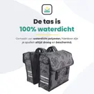 Voltano Dubbele Fietstas Floral Elegance