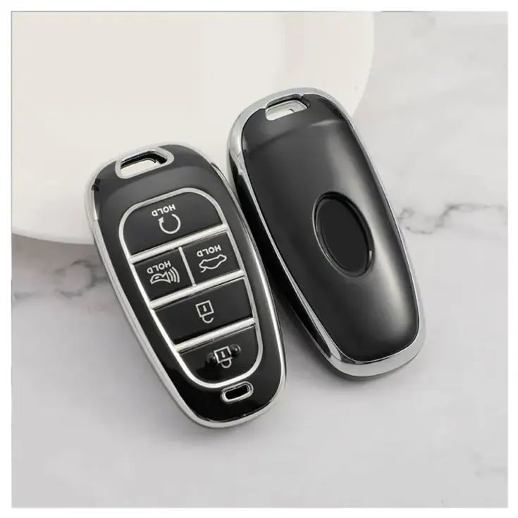 TPU Sleutelhoesje voor Hyundai zwart E5
