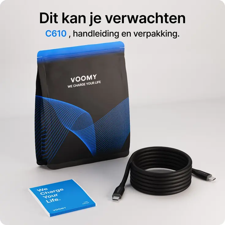 Connect C610 - USB-C Kabel - 60W 1M