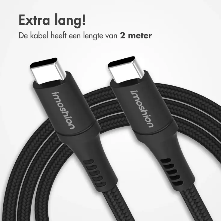 USB-C naar USB-C kabel 2 meter