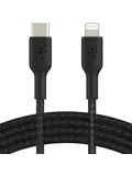Belkin Lightning naar USB-C kabel Gevlochten