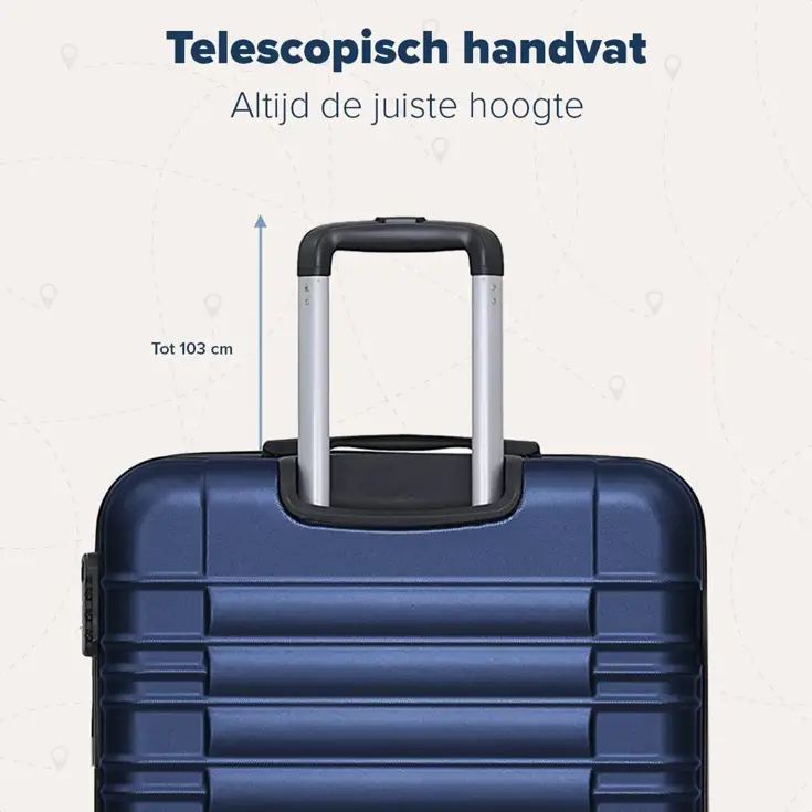 Handbagage Koffer – 38L – Donkerblauw