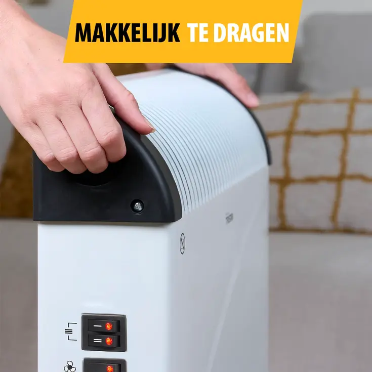 Convector Elektrische kachel - 3 Standen - 2000W