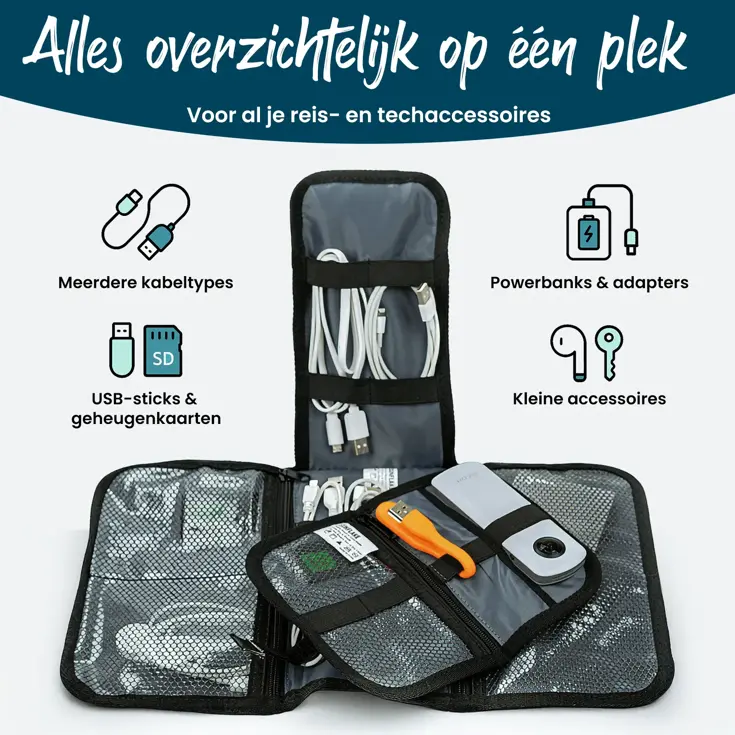 Kabel organizer set 2 stuks - Compact