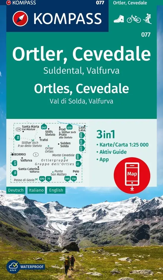 Wandelkaart WK077 Ortler - Cevedale