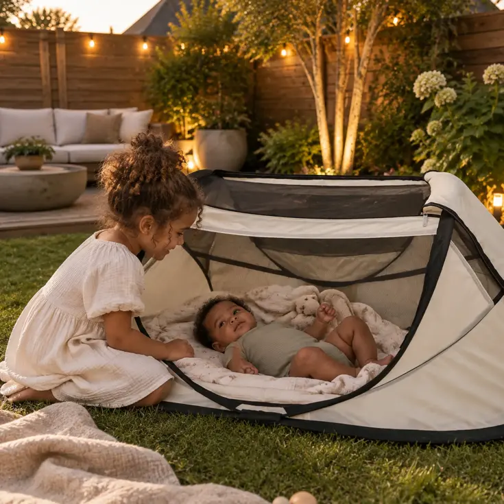 BabyBox Campingbedje - baby tentje - 50% UV