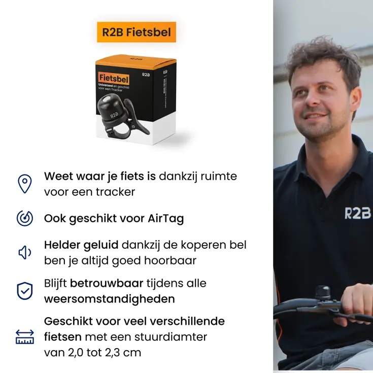 Fietsbel - Geschikt voor Apple AirTag