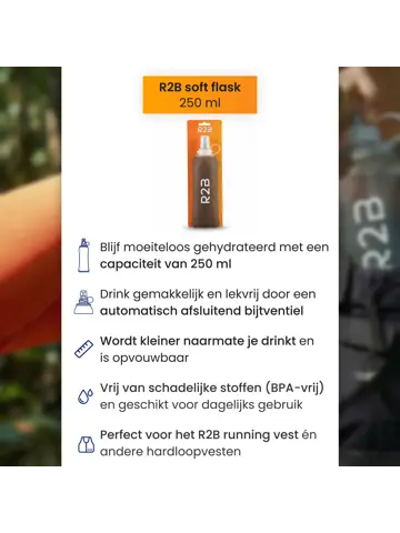 Soft Flask 250 ML - Drinkfles Hardlopen - Bidon