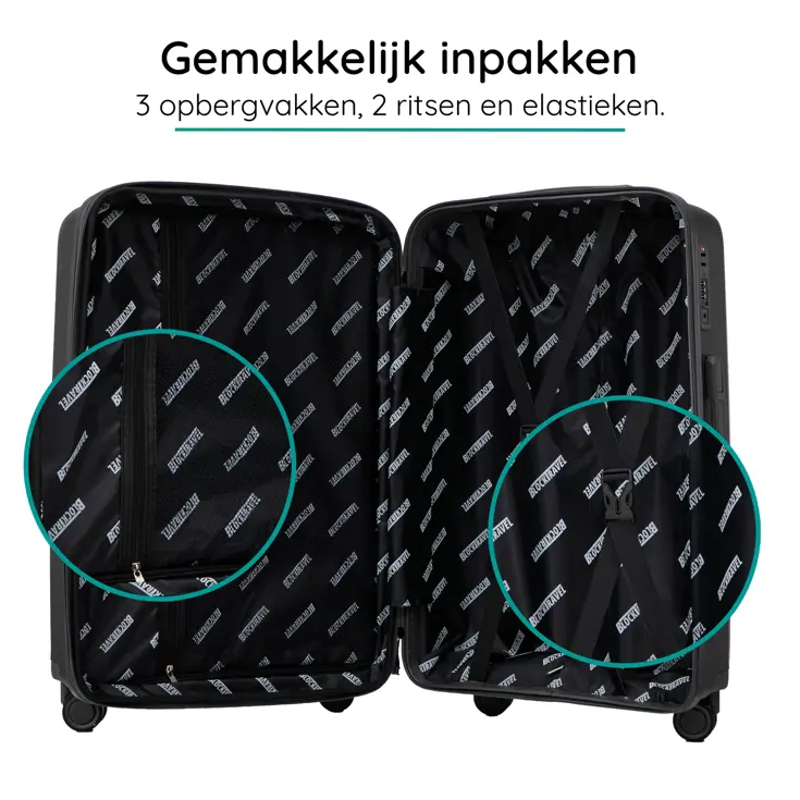 Anti breuk PP reiskoffer L - TSA-slot - 89 - 108L